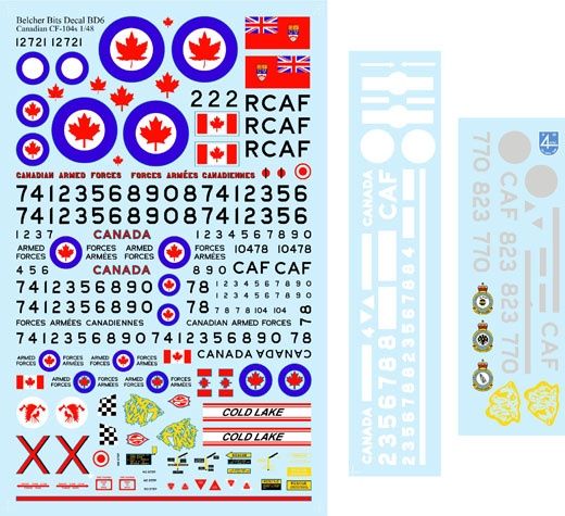 1/48 Canadian CF-104 decals