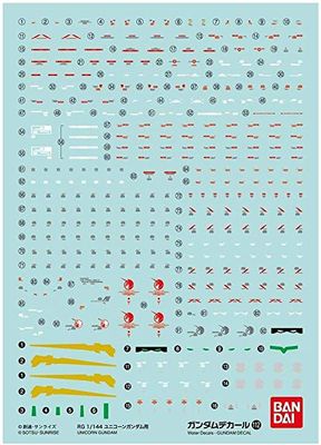 Gundam Decal 112 - RG 1/144 Unicorn Gundam