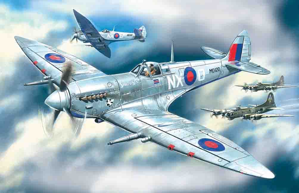 Spitfire Mk.VII, WWII British Fighter 1/48 #48062 by ICM