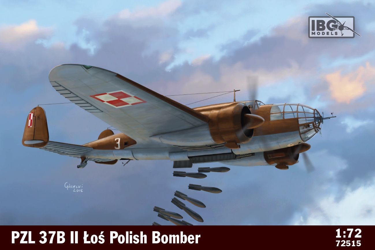 PZL. 37 B II Los – Polish Bomber Plane 1/72 #72515 by IBG Models