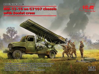 BM-13-16 on G7107 Chassis with Soviet crew 1/35 #35596 by ICM