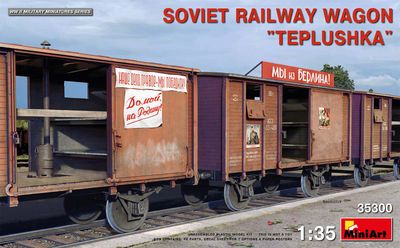 Soviet Railway Wagon " Teplushka" 1/35 #35300 by MiniArt