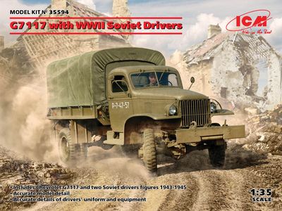 G7117 with WWII Soviet Drivers 1/35 #35594 by ICM