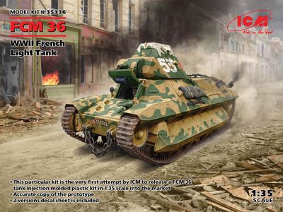 FCM 36, WWII French Light Tank 1/35 by ICM