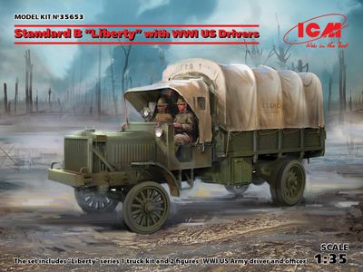 Standard B "Liberty" with WWI US Drivers 1/35 #35653 by ICM