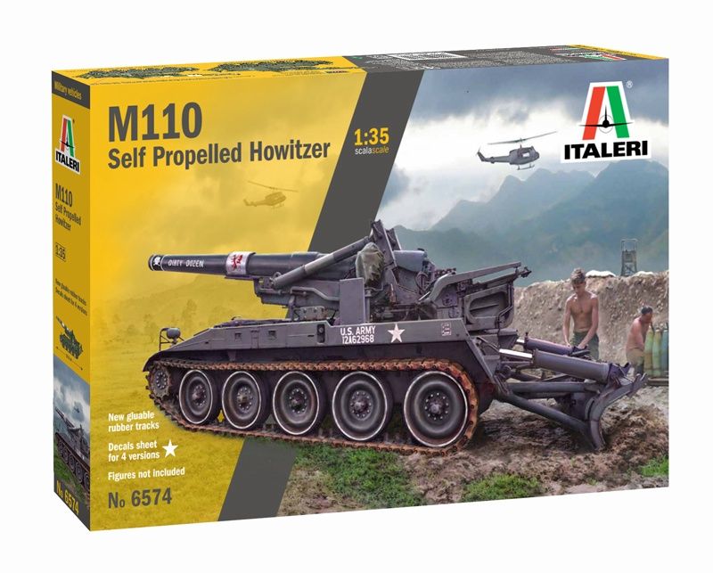 M110A1 Self Propelled Howitzer 1/35 #6574 by Italeri