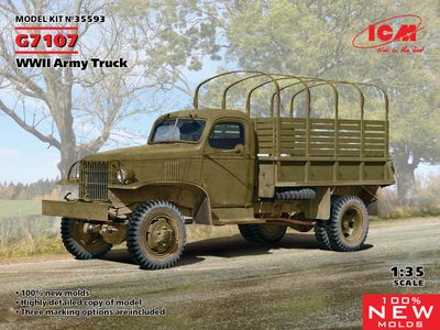 G7107, WWII Army Truck (100% new molds) 1/35 #35593 by ICM