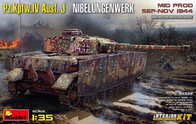 Pz.Kpfw.Iv Ausf. J Nibelungenwerk. Mid Prod. (Sep-Nov 1944) Interior Kit 1/35 #35339 by MiniArt