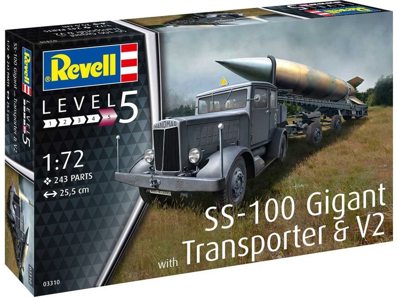 SS-100 Gigant w/Transporter &amp; V2 Rocket 1/72 by Revell