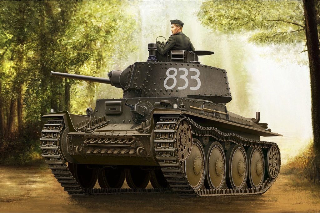 German Panzer Kpfw.38(t) Ausf.E/F 1/35 #80136 by Hobby Boss