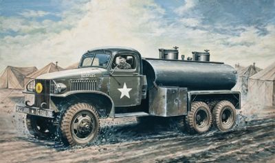 6X6 Water Tank Truck 1/35 by Italeri
