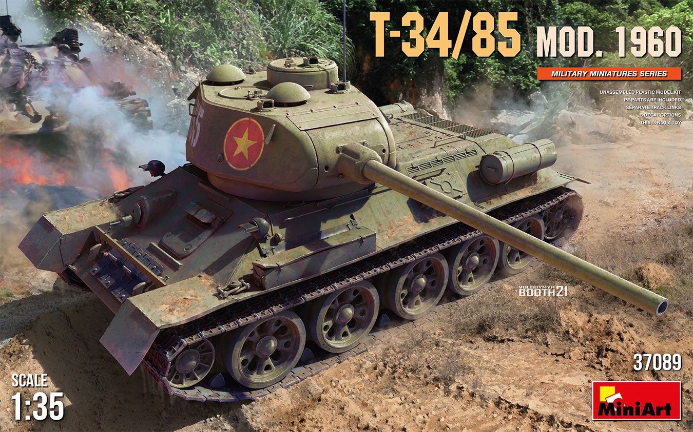 T-34-85 Mod. 1960 1/35 #37089 by Miniart
