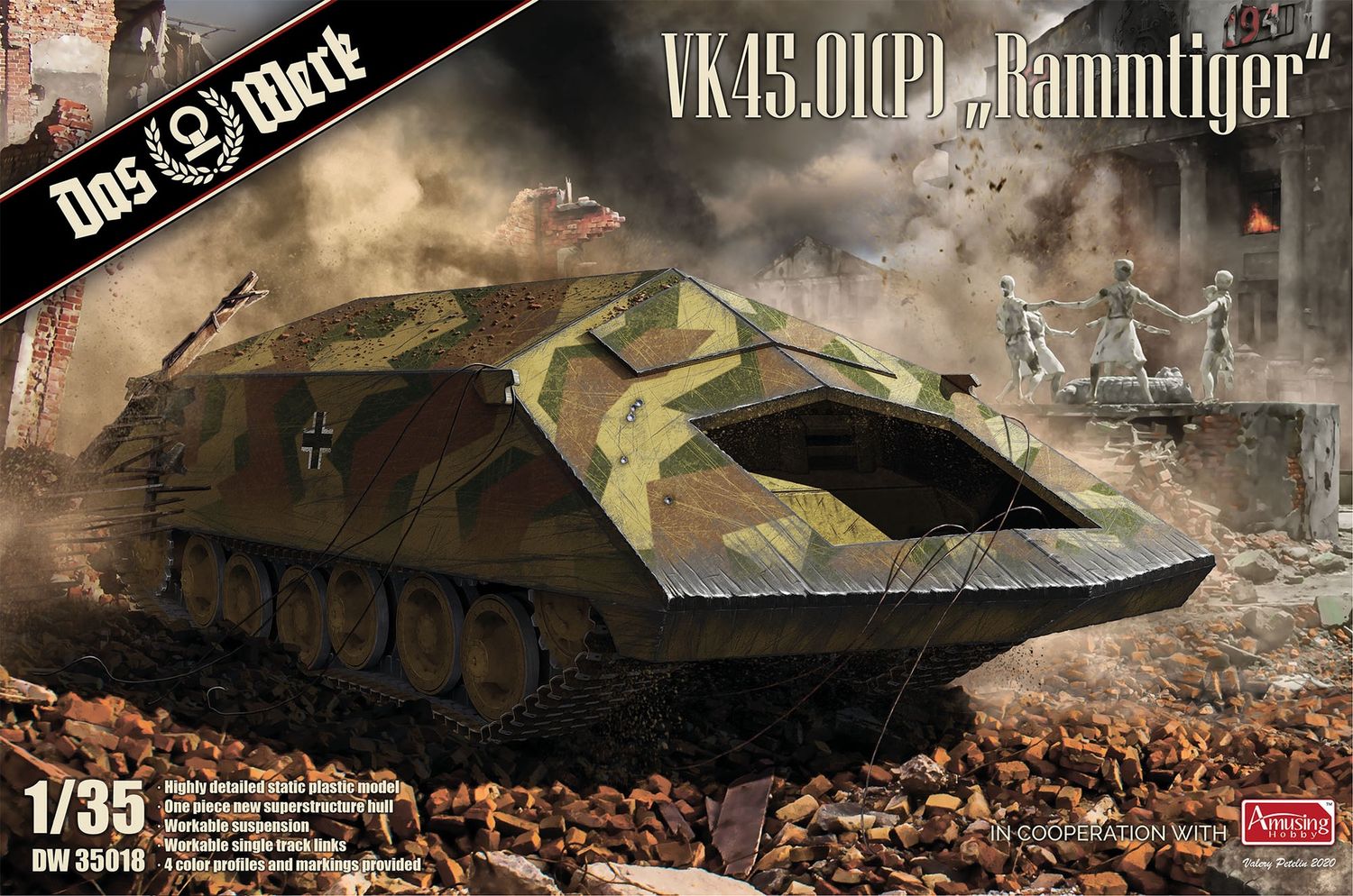 VK45.01(P) "Rammtiger" 1/35 #DW35018 by Das Werk