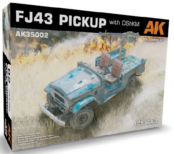FJ43 Pickup with DShKM Plastic 1/35 #AK35002 by AK Interactive