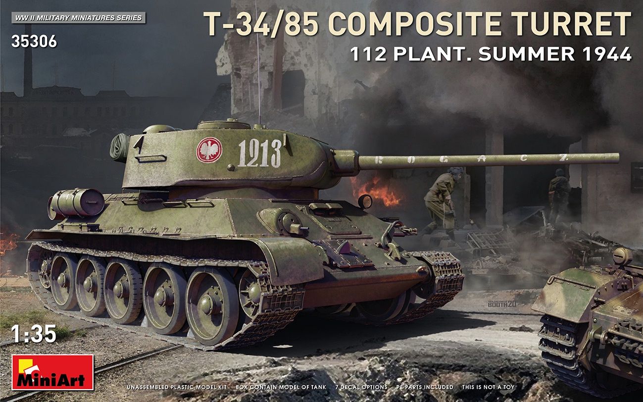 T-34/85 Composite Turret 112 Plant. Summer 1944 1/35 #35306 by MiniArt