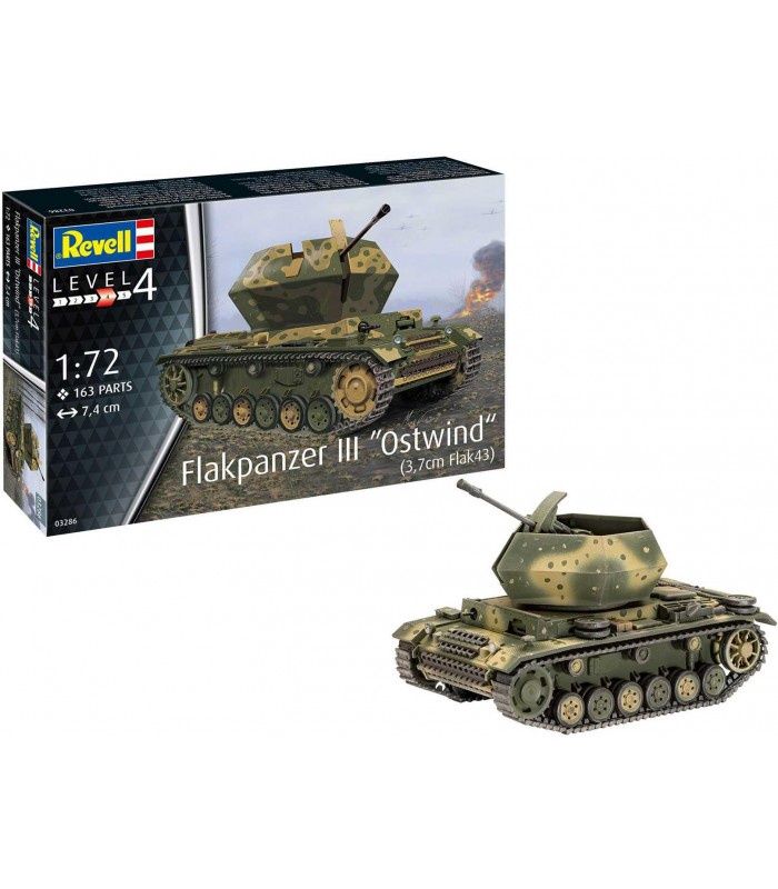 Flakpanzer III Ostwind 3.7cm Flak43 1/72 by Revell
