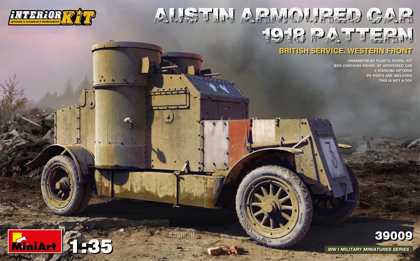 Austin Armoured Car 1918 Pattern British Service. Western Front 1/35 #39009 by MiniArt
