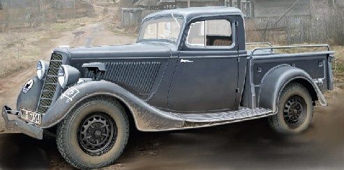 Soviet GAZ M415 WWII Pickup Truck 1/48 #48105 by Ace