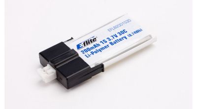 200mAh 1S 3.7V 30C LiPo Battery