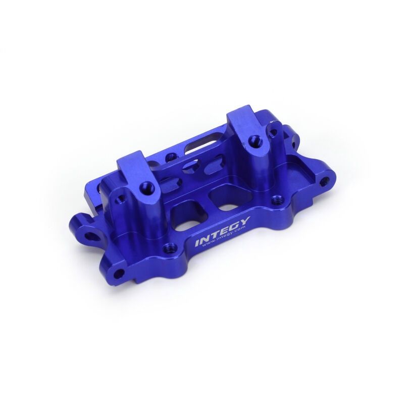 Integy Front Bulkhead, Blue: Rustler, Slash INTT8054BL