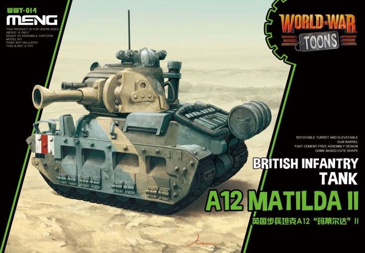 A12 Matilda II British Infantry Tank WWT-014 World War Toons by Meng