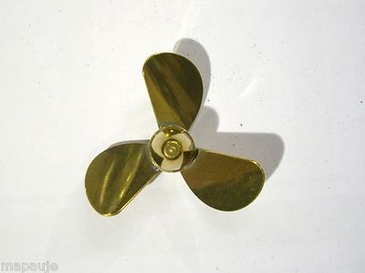 Brass Propeller by Rivabo 4mm Thread 40mm Left Hand