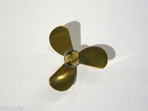 Brass Propeller by Rivabo 4mm Thread 40mm Right Hand