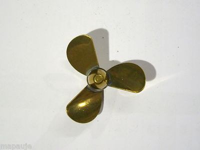 Brass Propeller by Rivabo 4mm Thread 40mm Right Hand