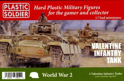 British Valentine Tank 1/72 by Plastic Soldier