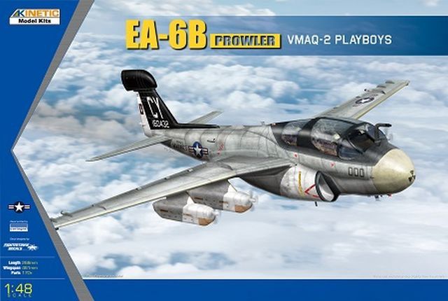 EA-6B Prowler VMAQ+2 Playboys w/ NC-2A 1/48 #48112 by Kinetic EA-6B Prowler VMAQ+2 Playboys w/ NC-2A 1/48 #48112 by Kinetic