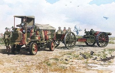 FWD Model B 3-ton and BL 8-Inch Howitzer Mk. VI 1/72 by Roden