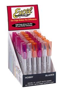 EXC77K01 COUNTER DISPLAY-#1 Light Duty Knife (60PC) Complete Pack