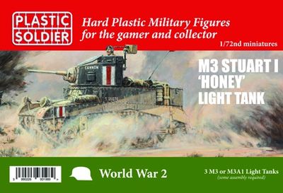 M3 Stuart I Honey Tank 1/72 by Plastic Soldier