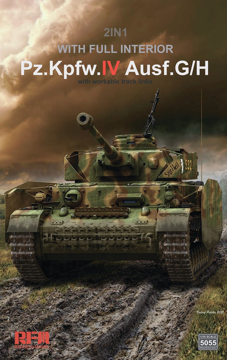 Pz.Kpfw.IV Ausf. G/H w/ Workable Track Links and Full Interior 1/35 by Ryefield Model
