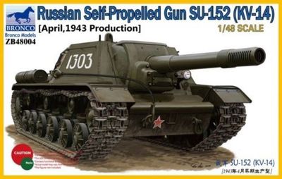 Russian Self-Propelled Gun SU-152 (KV-14) 1/48 by Bronco