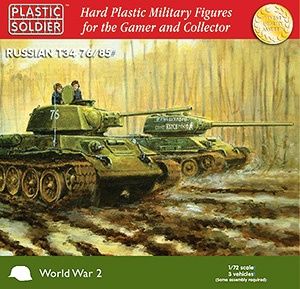 Russian T34 76/85 1/72 #WW2V20001 by Plastic Soldier