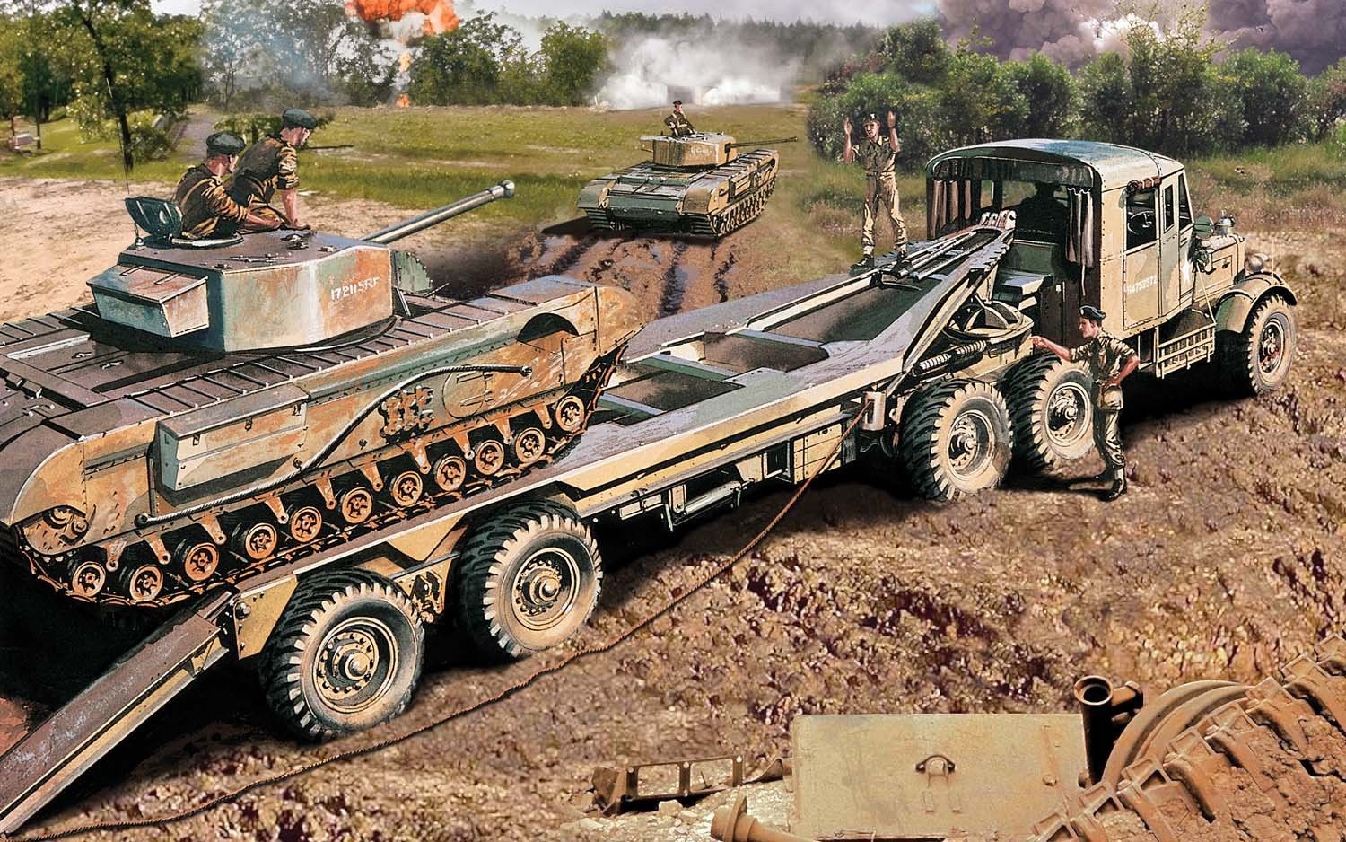 Scammell Tank Transporter 1/76 by Airfix