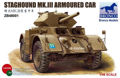 Staghound Mk. III Armored Car 1/48 by Bronco