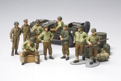 US Army Infantry at rest (with jeep) 1/48 by Tamiya
