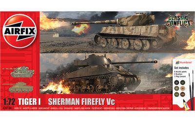 Tiger I vs. Sherman Frifly Classic Conflict 1/72