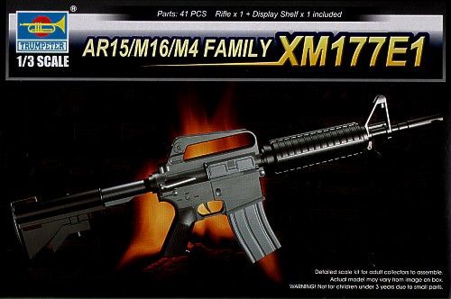 AR15/M16/M4 FAMILY- XM177E1 1/3 #01902 by Trumpeter