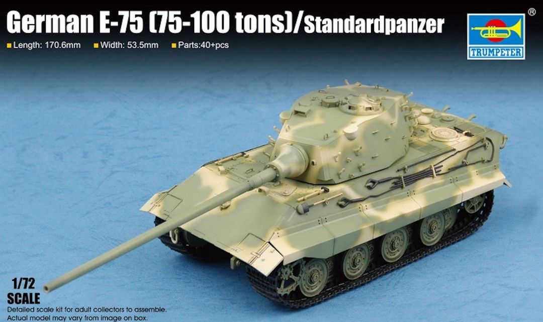 German E-75 (75-100 tons) / Standardpanzer 1/72 by Trumpeter