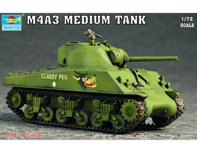 M4A3 Tank 1/72 #07224 by Trumpeter