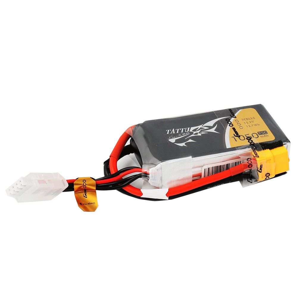 Tattu - 159 - 1050mAh 3S1P 11.1V 75C LiPo XT60