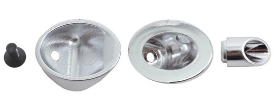 RPM 1/10th scale Side Exit Mock Exhaust Tips - Chrome RPM70293