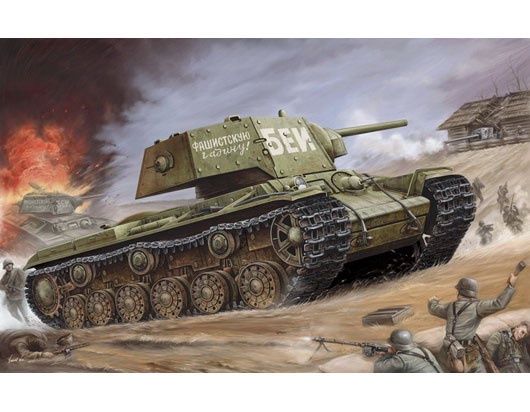 Russian KV-1's Ehkranami 1/35 #00357 by Trumpeter