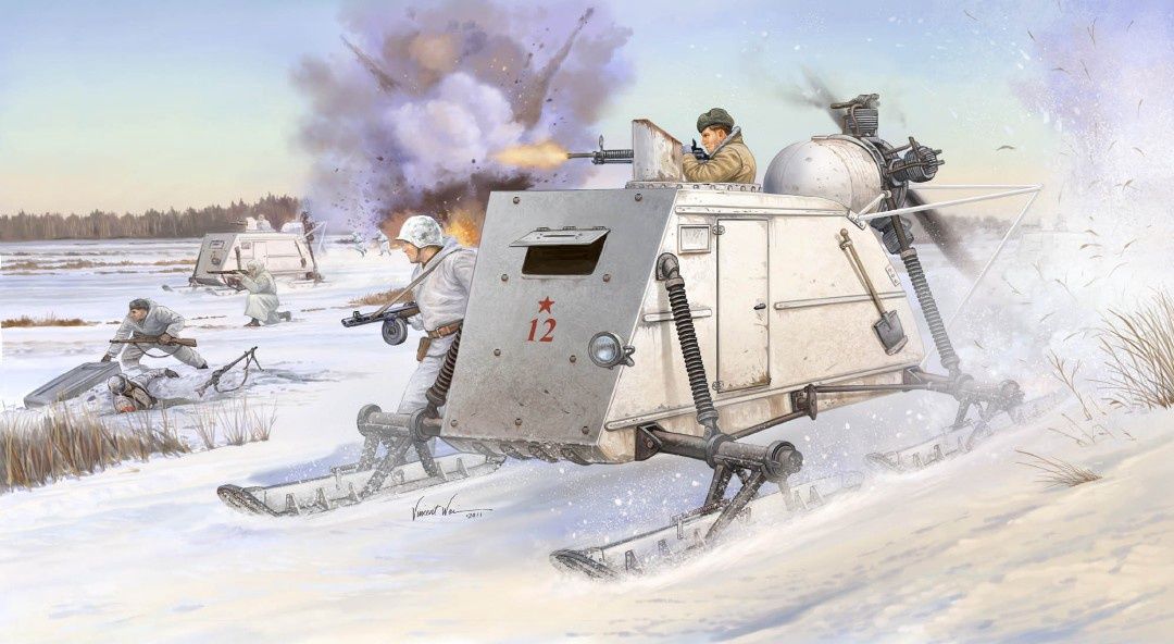 Soviet Armoured Aerosan NKL-26 1/35 #02321 by Trumpeter