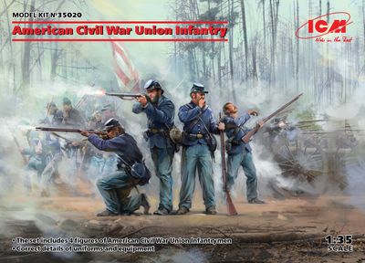 American Civil War Union Infantry (new molds) 1/35 Scale 1/35 by ICM