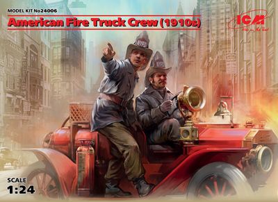 American Fire Truck Crew (1910s) 1/24 by ICM