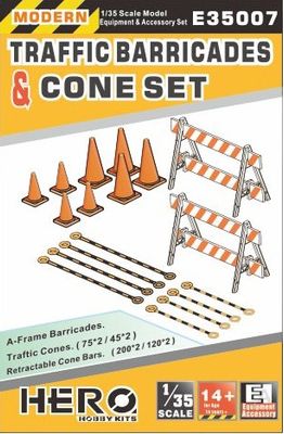 1/35 Traffic Barricades &amp; Cones Set